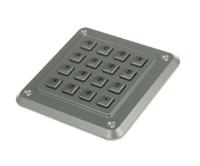 1k16t102 Storm IP65 16 Key Die Cast Zinc Keypad