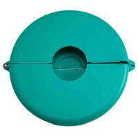 gate-valve-lockouts-gvlo-10-13-green Brady Green 1-Lock Polypropylene Gate Valve Lockout, 9.53mm Shackle, 330.2mm Attachment