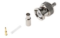 b1121e1-nd3g-5-50 Amphenol RF, Plug Cable Mount BNC Connector, 50Ω, Crimp Termination, Straight Body