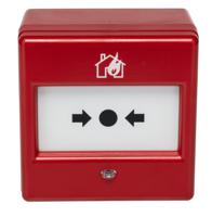 ef201bwcp Eaton Red Fire Alarm Call Point, Break Glass Operated, Outdoor, Resettable, Mains-Powered