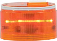 190-2818 RS PRO Amber Multiple Effect Flashing Light Element, 24 V ac/dc, 240 V ac, LED Bulb, AC, DC, IP66