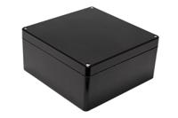 1590zgrp234bk Hammond 1590ZGRPBK Series Black Fibreglass Reinforced Polyester Enclosure, IP66, 255 x 251 x 120mm