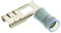 156666-1 TE Connectivity PIDG FASTON .250 Blue Insulated Female Spade Connector, Flag Terminal, 6.35 x 0.81mm Tab Size, 1.2mm²