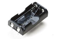 sn3-2pc Takachi Electric Industrial AA Battery Holder, Button & Leaf Spring Contact