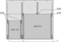 20860-116 nVent SCHROFF MultipacPRO Series 1U Rack Mount Chassis