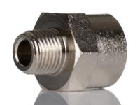 2520-18-14 SMC Straight Threaded Adaptor, R 1/8 Male to R 1/4 Female, Threaded Connection Style
