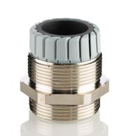 53112650 Lapp SKINTOP Series Metallic Nickel Plated Brass Cable Gland, M32 Thread, 11mm min., 21mm max., IP68
