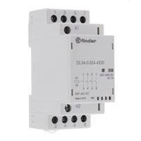 223400244320 Finder 22 Contactor, 24 V ac/dc Coil, 4-Pole, 25 A
