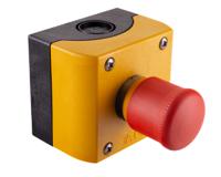 216525-m22-pvkc11iy Eaton Pull Release Control Station Switch - SPDT, Plastic, 1 Cutouts, Red, Unmarked, IP66, IP69K