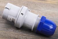 2131633 Scame IP44 Blue Cable Mount 2P + E Industrial Power Plug, Rated At 16A, 230 V