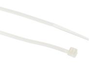 492-0447 RS PRO Cable Tie, 100mm x 2.5 mm, Natural Nylon, Pk-1000
