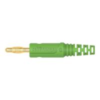 rs-fk-8-l-au-gn Schutzinger Green Male Banana Connector, 4 mm Connector, Solder Termination, 32A, 30 V ac, 60 V dc, Gold Plating