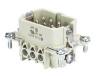 7031006400 Wieland Male insert, 6 Way, 16A, Male, BAS STS, Panel Mount, 500 V
