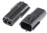 174354-2 TE Connectivity, Econoseal J Mk II+ Automotive Connector Socket Black 2 Way