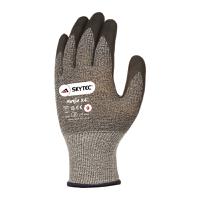 sky03 Skytec Skytec Ninja X4 Black, Grey Fibreglass, Nylon Work Gloves, Size 9, Bi-Polymer Coating