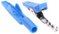 930318102 Hirschmann Test & Measurement Crocodile Clip, Brass, Bronze Contact, 8A, Blue