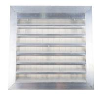 432-801 RS PRO Silver Aluminium Louvre, Parallel Slat, 351 x 351mm
