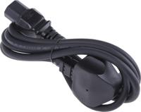 123-0947 RS PRO Straight IEC C15 Socket to Right Angle Type G UK Plug Power Cord, 2m