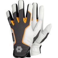 7795-11 Tegera TEGERA Grey, White Leather Work Gloves, Size 11