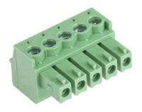 144-4073 RS PRO, 3.81mm Pitch, 5 Way, , Pluggable Terminal Block, Plug, Through Hole, Screw Termination