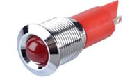 q16p1cxxr24e APEM Q16 Series Red Panel Mount Indicator, 24V dc, 16mm Mounting Hole Size, Faston, Solder Lug Termination, IP67