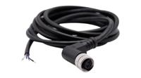 rnd-205-01221 RND Female 4 way Angled Socket M12 to Free End Cable Connector Cable, 2 m