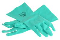 916 Polyco Healthline Green Nitrile Work Gloves, Size 9