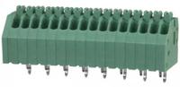 1989887 Phoenix Contact PTSA 0.5/16-2.5-F Series PCB Terminal Block, 2.5mm Pitch, Through Hole Mount, 1-Row, Solder Termination