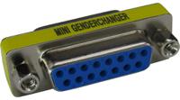 rnd-205-00850 RND D Sub Adapter Female 15 Way D-Sub to Female 15 Way D-Sub