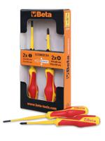 1273mqd6 BETA Slotted Insulated Screwdriver Set, 6-Piece