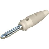 930726107 Hirschmann Test & Measurement White Male Banana Connector, 4 mm Connector, Screw Termination, 16A, 60V dc, Nickel