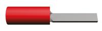 150730 TE Connectivity , PIDG Insulated Crimp Blade Terminal 12mm Blade Length, 0.26mm² to 1.65mm², 22AWG to 16AWG, Red