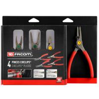 pcsnj4pb Facom PCSNJ4PB 4-Piece Circlip Plier Set, Straight Tip