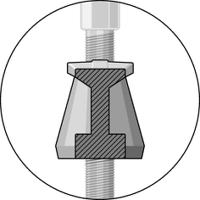 1042a-b Gedore Lever Press Bearing Puller, 200 (External) mm, 260 (Internal) mm Capacity