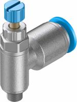 grla-m5-qs-6-rs-d Festo GRLA Series Tube Exhaust Valve, 6mm Tube Inlet Port x M5 Male Outlet Port x 6mm Tube Outlet Port, 197578
