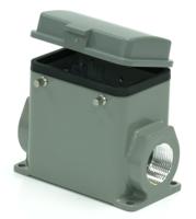 208-4132 RS PRO Heavy Duty Power Connector Housing, PG21 Thread, Side Entry