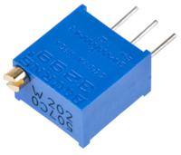 3299w-1-202lf 2kΩ, Through Hole Trimmer Potentiometer 0.5W Top Adjust Bourns, 3299
