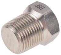 826-7024 RS PRO Stainless Steel Pipe Fitting, Straight Hexagon Hexagon Plug, Male R 3/8in