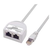 ecs803-1 L-ComECS, 304.8mm Cat5e, Grey RJ45 to Male RJ45 Male, Shielded Shielded, Terminated LSZH Sheath