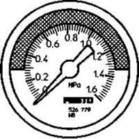 fma-63-025-c Festo Analogue Pressure Gauge 250mbar Back Entry