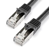 n6spat1mbk StarTech.com, 1m Cat6, Black RJ45 to Male RJ45 Male, S/FTP Shielded, Terminated PVC Sheath