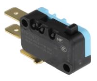 83161338 Crouzet Plunger Micro Switch, Tab Terminal, 16 A @ 250 V ac, SPDT, IP40
