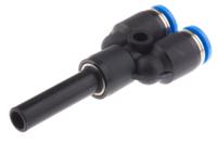 qsy-6h-4 Festo QSY Series Y Tube-to-Tube Adaptor, Push In 6 mm to Push In 4 mm, Tube-to-Tube Connection Style, 130633