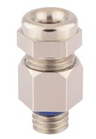 52001878 Lapp SKINDICHT Series Nickel Nickel Plated Brass Cable Gland, M8 Thread, 3.5mm min., 5mm max., IP66, IP68