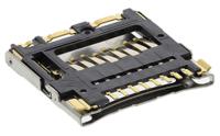 dm3c-sf Hirose 8 Way Right Angle Micro SD Memory Card Connector With Solder Termination