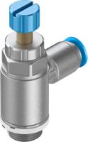 grla-14-qs-8-rs-d Festo GRLA Series Tube Flow Controller, 8mm Tube Inlet Port x G 1/4 Outlet Port, 534339