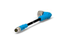 t4052118004-001 TE Connectivity Male 4 way M8 to Female 4 way M12 Sensor Actuator Cable, 500 mm