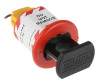 862-5231 RS PRO Black, Red, Yellow 1-Lock ABS, Nylon, Steel Conventional Miniature Circuit Breaker Lockout, 7.25mm Shackle