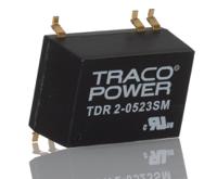 tdr-2-0523sm TRACOPOWER TDR 2SM DC-DC Converter, ±15V dc/ ±67mA Output, 4.5 → 9 V dc Input, 2W, Surface Mount, +85°C Max Temp