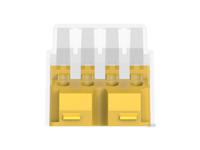 2388553-4 TE Connectivity, 2388553 Closed End Connector, Yellow, Insulated, Copper 12 → 22 AWG